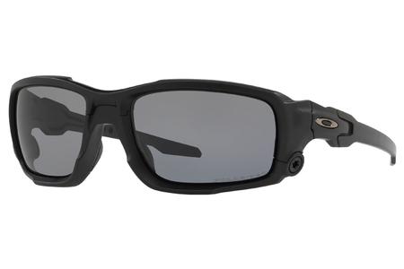 BALLISTIC SHOCKTUBE WITH MATTE BLACK FRAME AND GREY POLARIZED LENSES