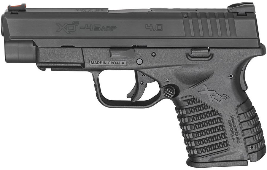 SPRINGFIELD XDS 4.0 SINGLE STACK 45ACP BLACK 