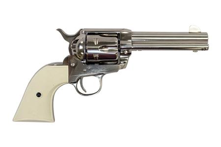 PIETTA 1873 Gunfighter 45 LC Revolver with Polished Nickel Finish