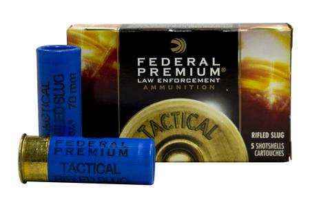 FEDERAL AMMUNITION 12 Gauge 2.75 in 1 oz Tactical Slug Hydra-Shok Police Trade Ammo 5/Box