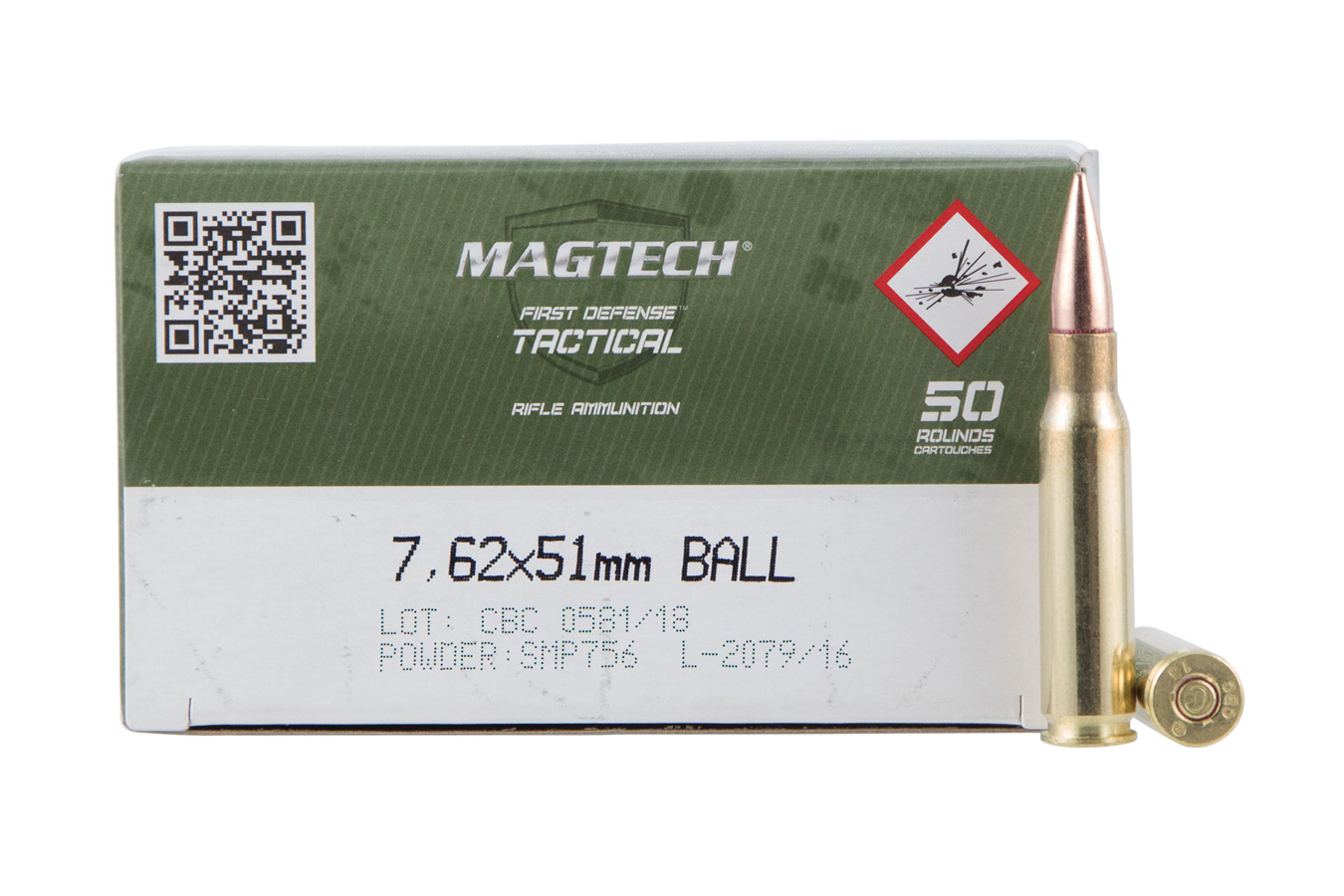 Magtech 7.62x51mm NATO 147 gr FMJ Tactical 50/Box