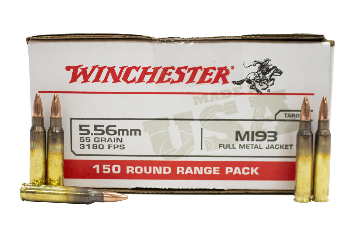 WINCHESTER AMMO 5.56MM 55 GR FMJ 150/BOX