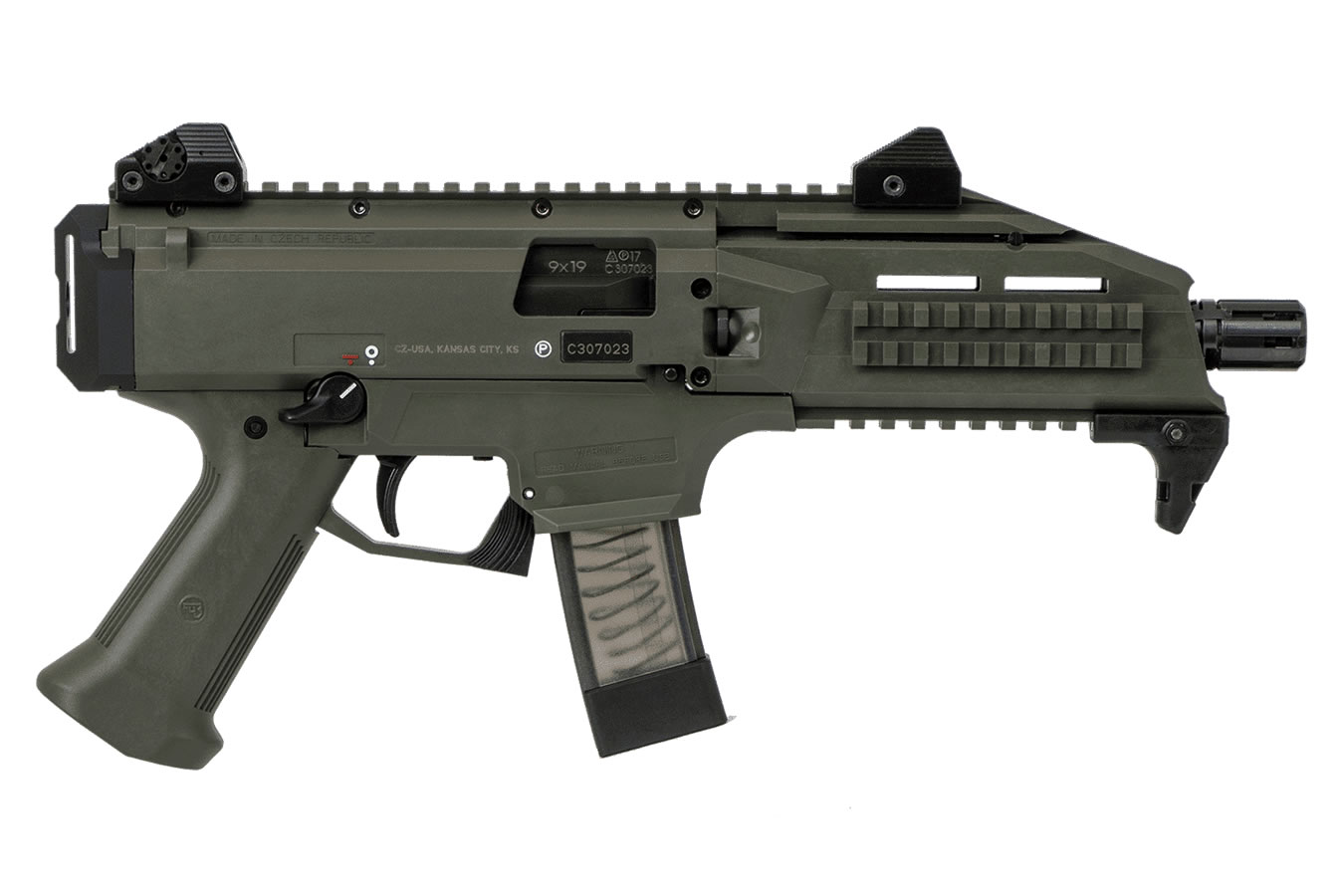 CZ SCORPION EVO 3 S1 9MM OD GREEN 10RD