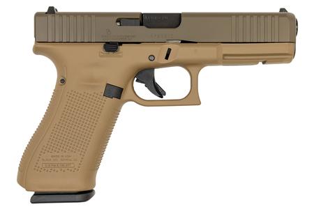 GLOCK GEN 5 G17 9MM 4.49` BBL FDE FINISH 17 RND MAGS