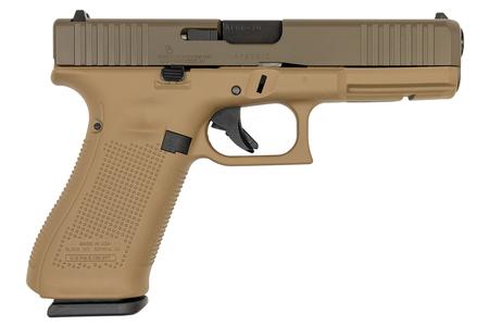 GLOCK 17 Gen5 9mm Pistol w/ Davidsons Dark Earth Frame and Patriot Brown Cerakote Slid