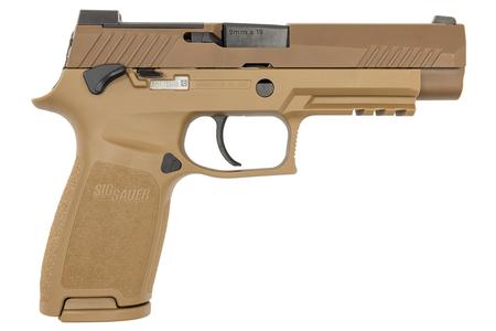 SIG SAUER P320 M17 9mm Full-Size Flat Dark Earth (FDE) Pistol with Manual Safety