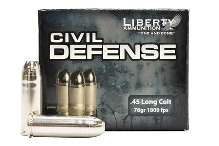 LIBERTY AMMO 45 LC 78 gr HP Civil Defense 20/Box