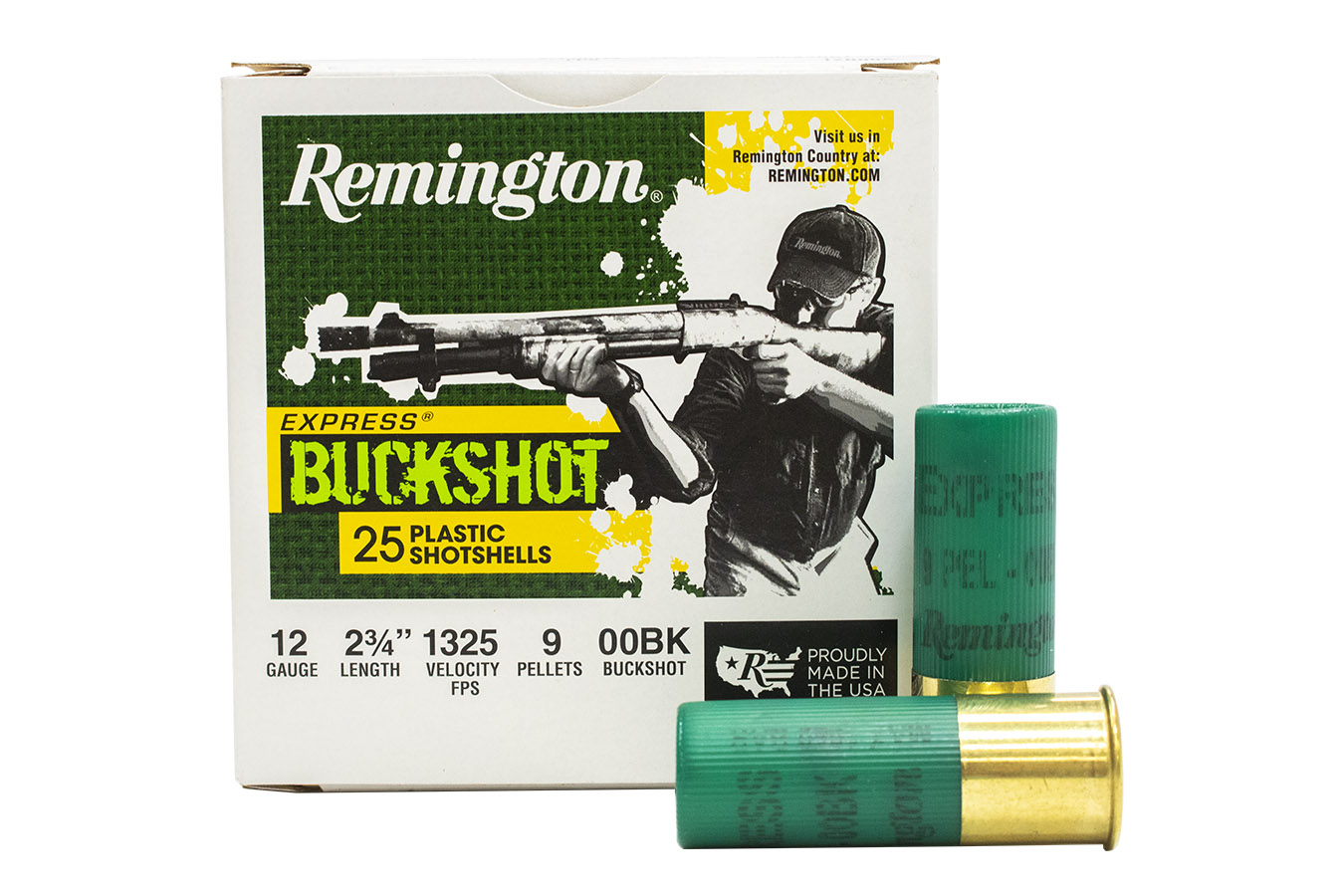 Remington 12 Gauge 2 3 4 In 9 Pellet 00 Buck Express Buckshot 100 Box 
