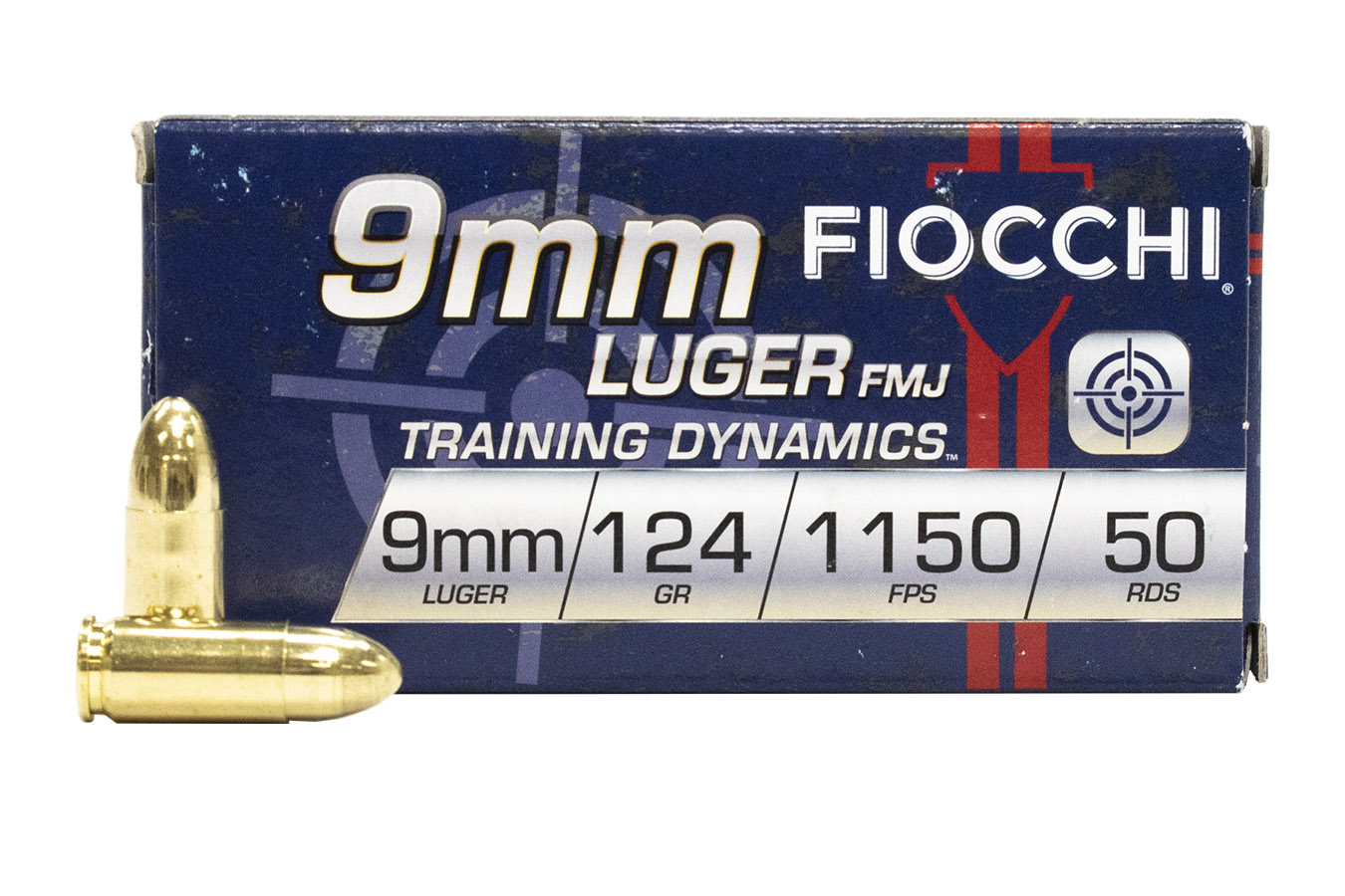 FIOCCHI 9MM 124 GR FMJ TRAINING DYNAMICS 50/BOX