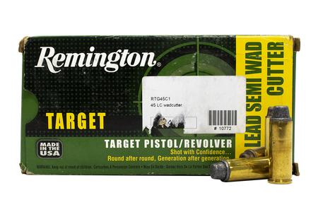 REMINGTON 45 Colt  225 gr Lead SWC Police Trade Ammunition 50/Box
