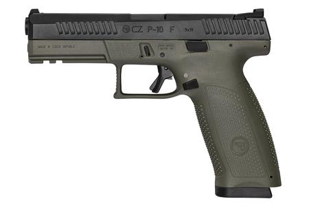 CZ P-10 F 9mm Full-Size Pistol with OD Green Frame