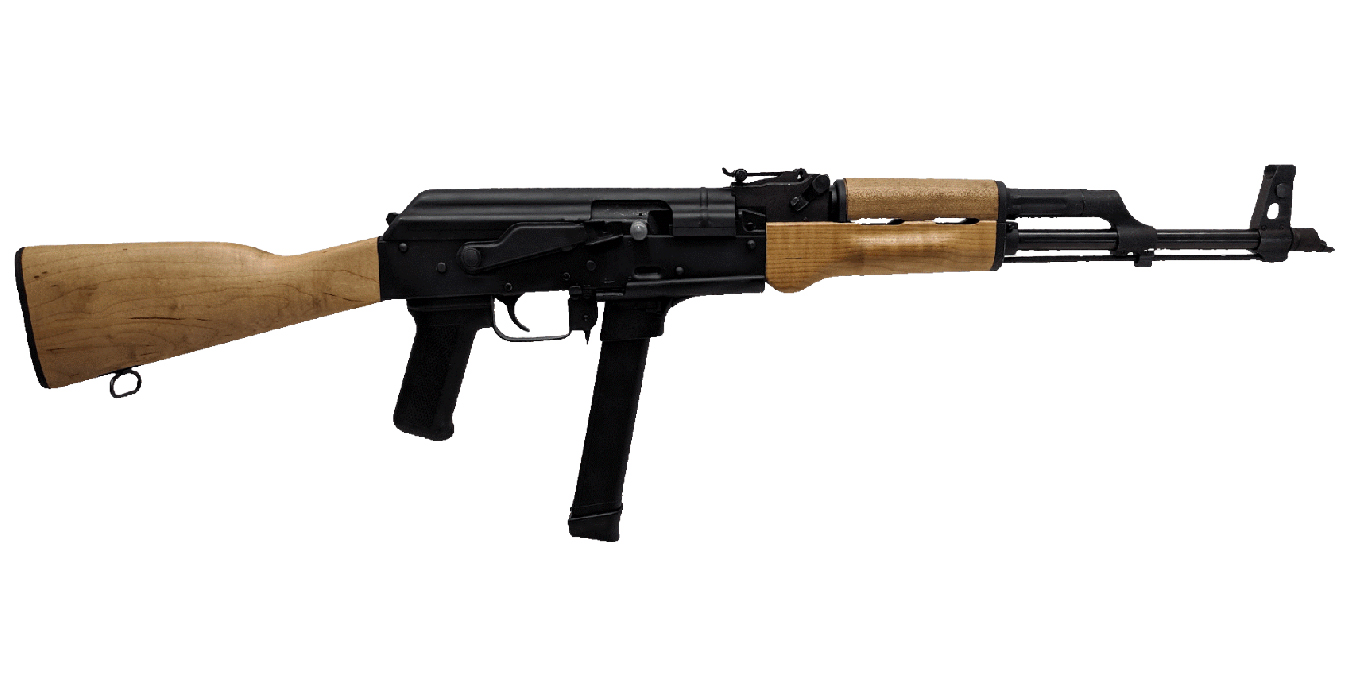 CENTURY ARMS WASR-M 9MM GLOCK MAG WOOD STOCKS