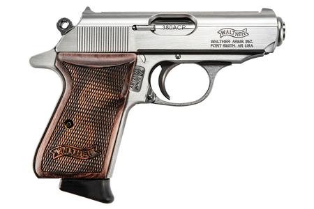 WALTHER PPK/S 380 ACP STS STEEL WALNUT GRIP