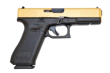 GLOCK Model 17 Gen5 9mm Pistol with Cerakote Gold Slide