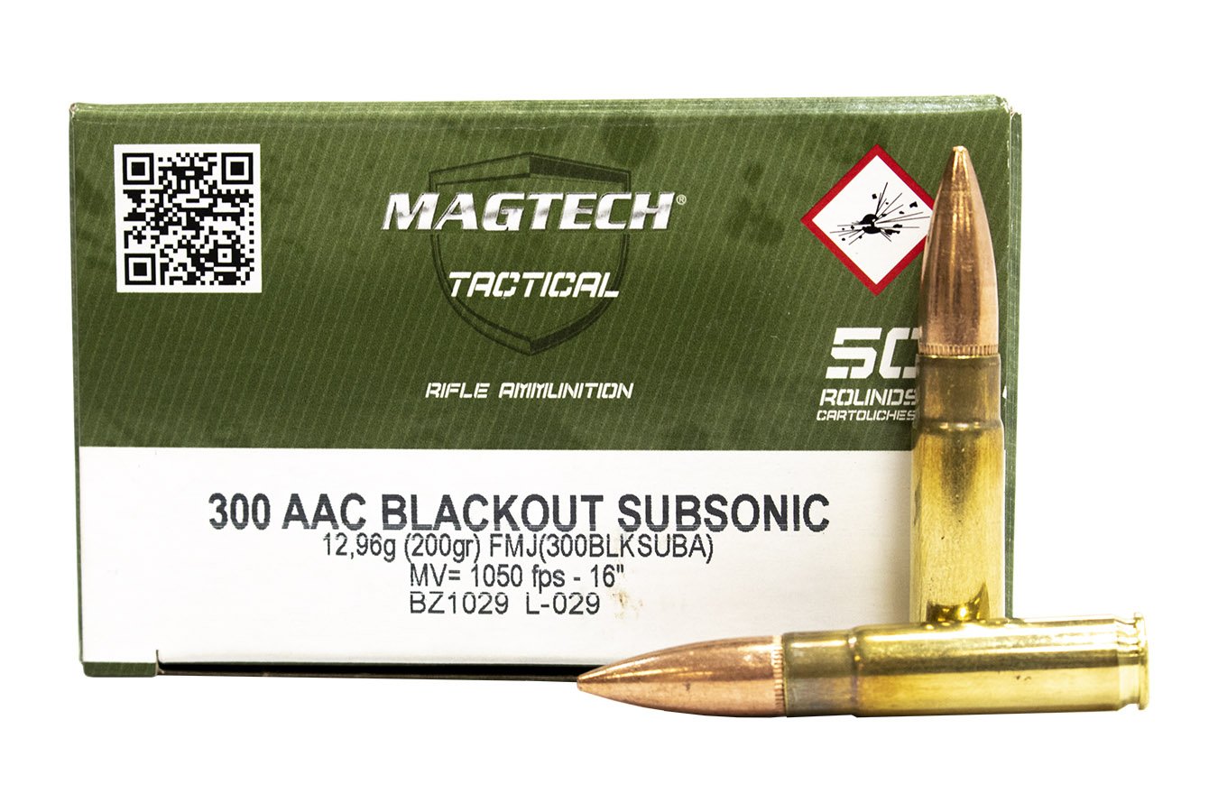 MAGTECH 300 BLACKOUT SUBSONIC 200 GR FMJ TACTICAL 50/BOX