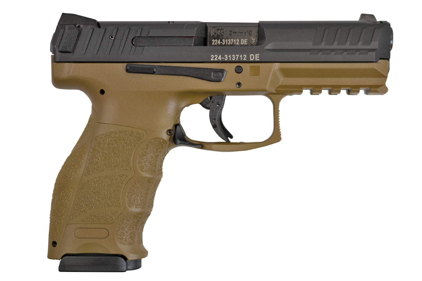 H  K VP9 9MM STRIKER-FIRED PISTOL WITH FDE FRAME