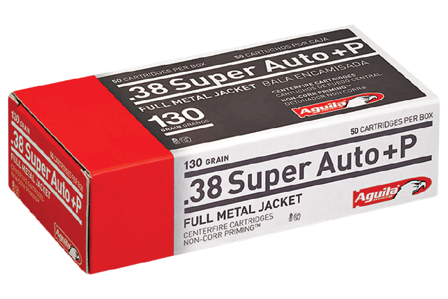 AGUILA 38 SUPER AUTO 130 GR FMJ 50/BOX