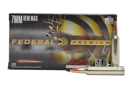 7MM 150 GR REMINGTON MAGNUM SWIFT SCIROCCO 20/BOX