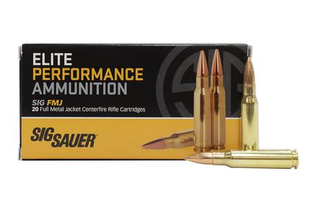 SIG SAUER 308 WIN 150 GR FMJ Elite Ball 20/Box