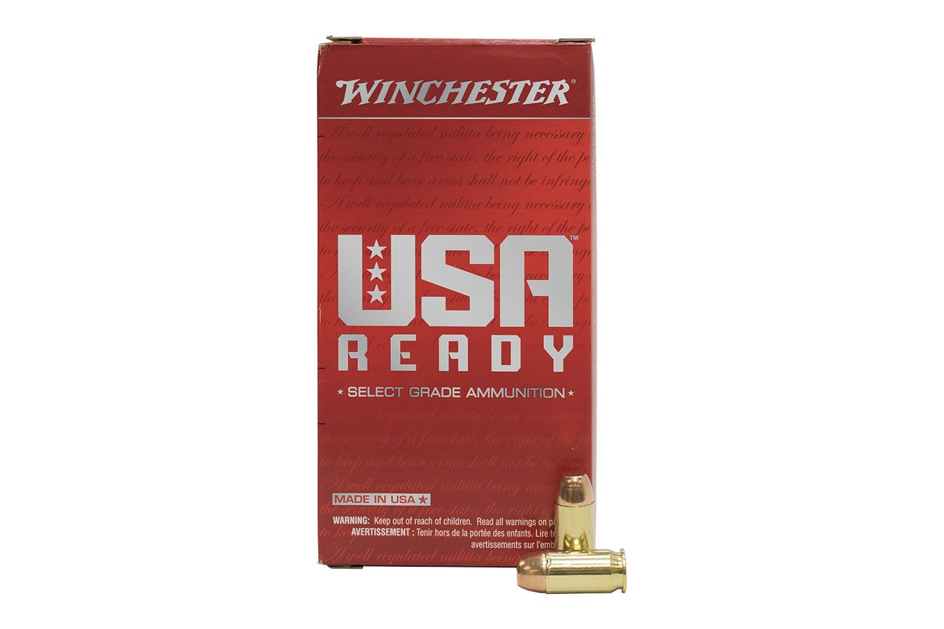 WINCHESTER AMMO 45 ACP 230 GR FMJFN USA READY 50/BOX