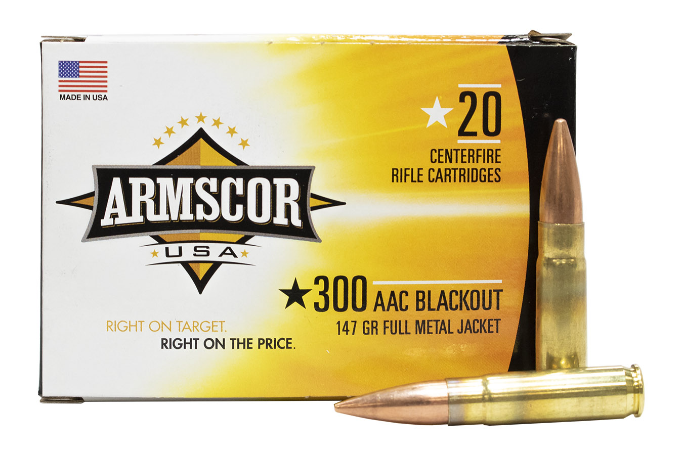 ARMSCOR 300 BLK 147 GR FMJ 20/BOX