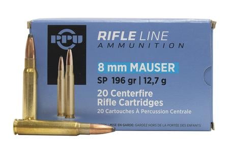 8MM MAUSER 196 GR SOFT POINT METRIC RIFLE 20/BOX