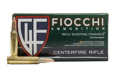 FIOCCHI 223 Rem 62 gr FMJBT Shooting Dynamics 50/Box