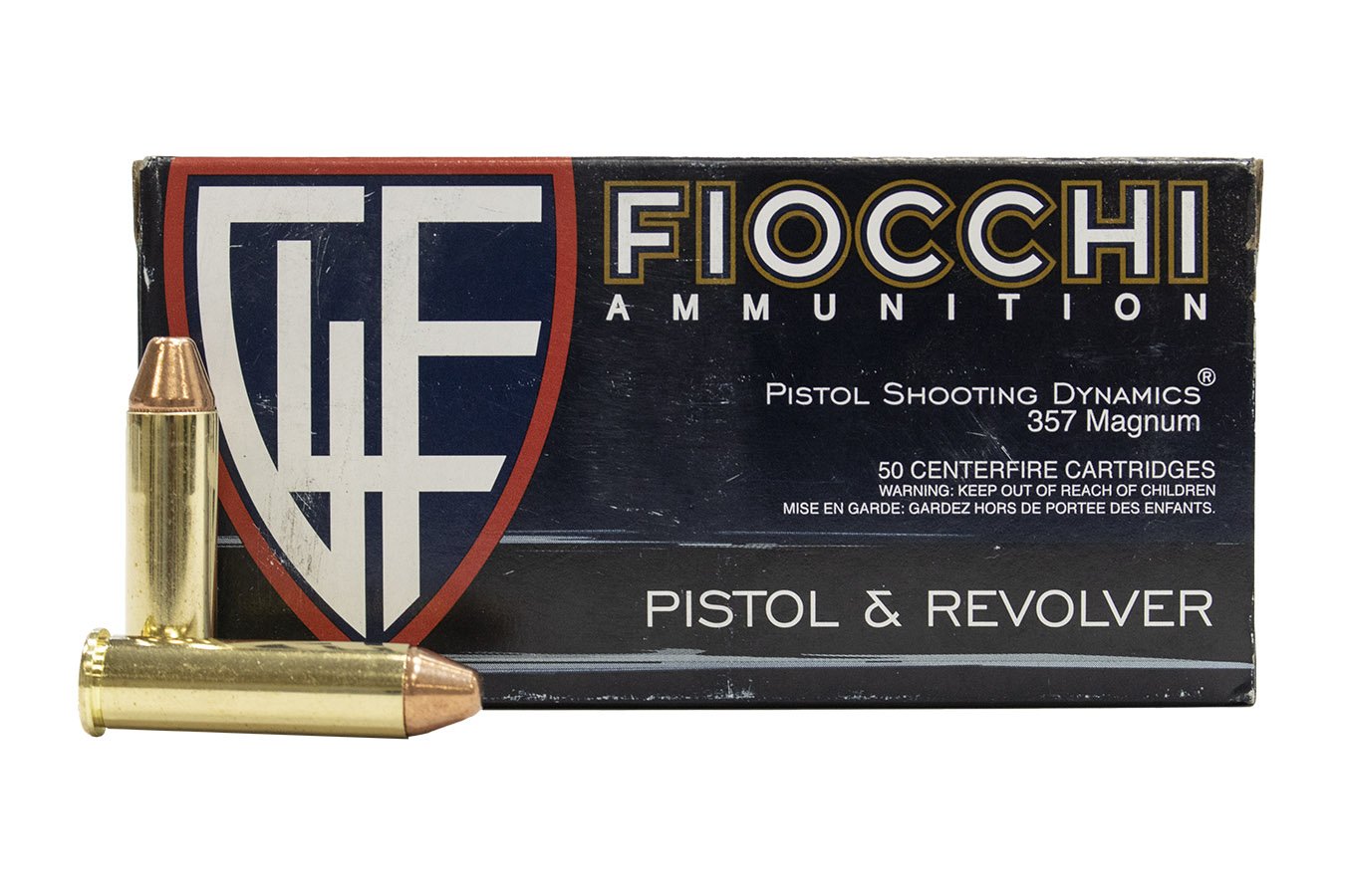 FIOCCHI 357 MAG 142 GR FMJ TRUNCATED CONE 50/BOX