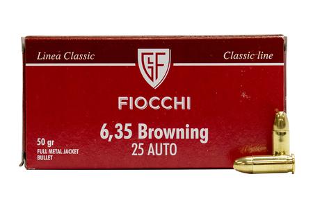 FIOCCHI 25 Auto 50 gr FMJ 50/Box