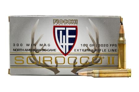 FIOCCHI 300 Win Mag 180 gr Swift Scirocco II Boat Tail Spitzer 20/Box