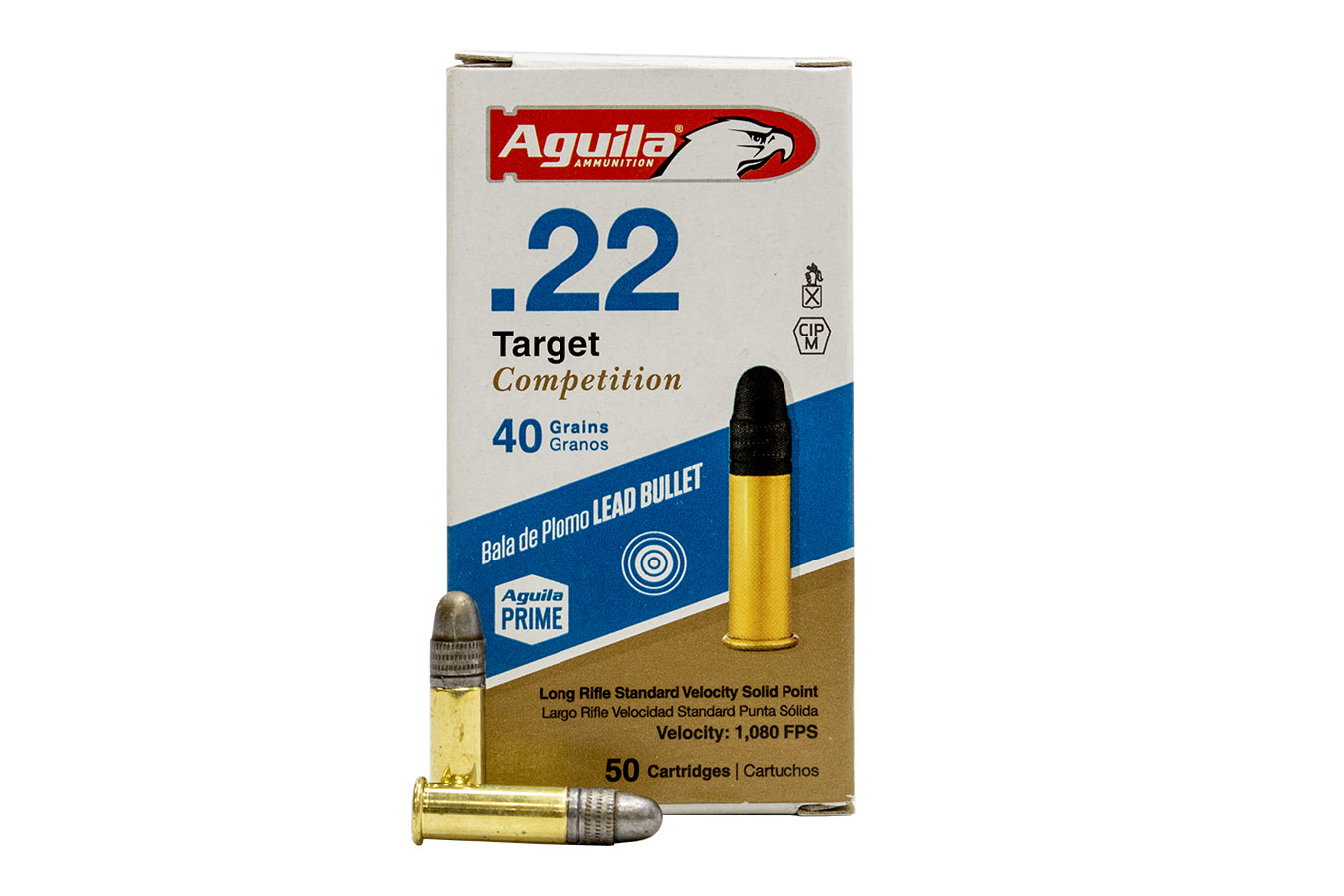 AGUILA 22 LR 40 GR LEAD SOLID POINT TARGET COMPETITION 50/BOX