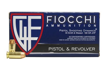 FIOCCHI 40 SW 180 gr JHP Shooting Dynamics 50/Box