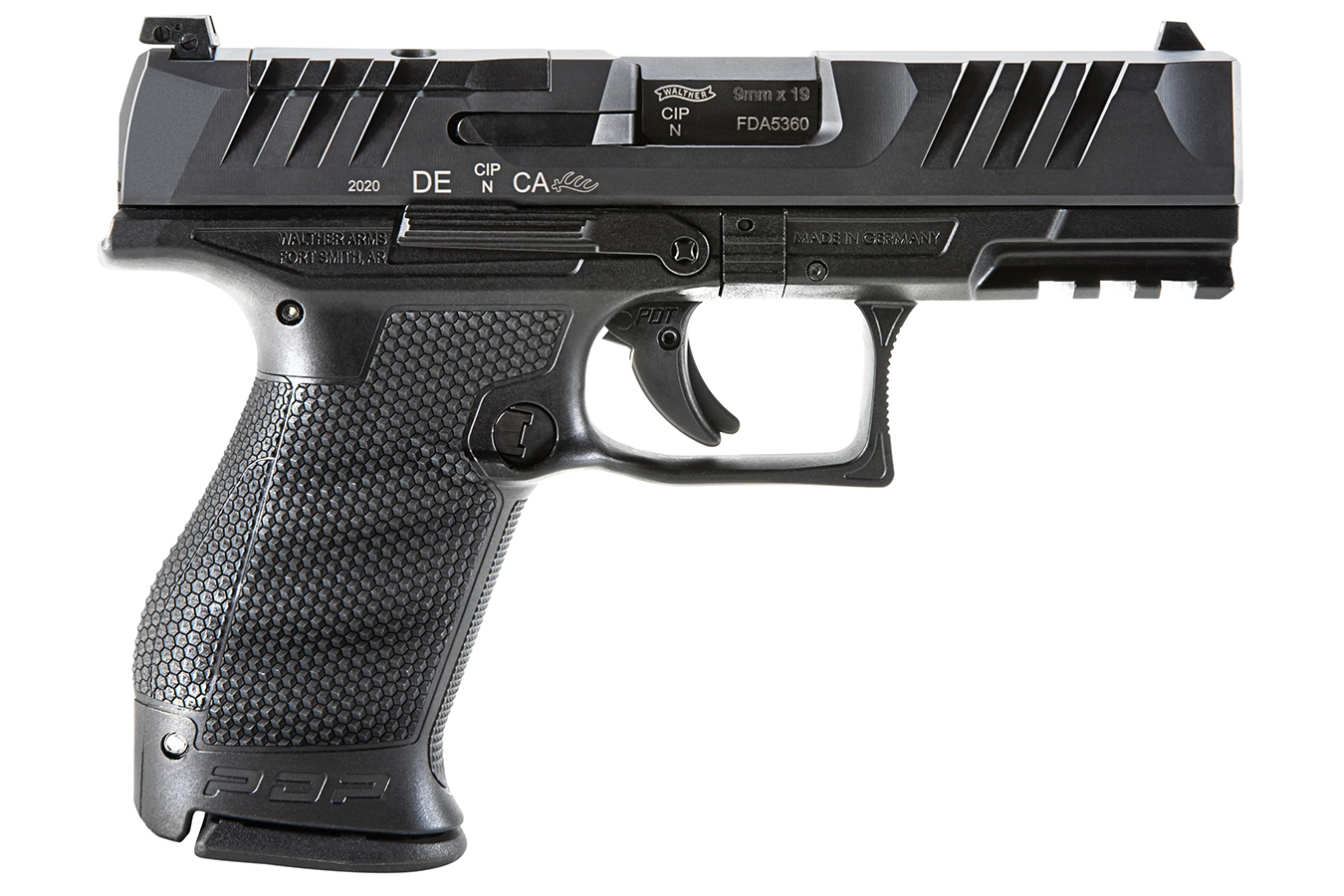 Walther PDP Compact 9mm Optics Ready Pistol With Tritium Sights And Walther PDP Compact 9mm Optics Ready Pistol With Tritium Sights And