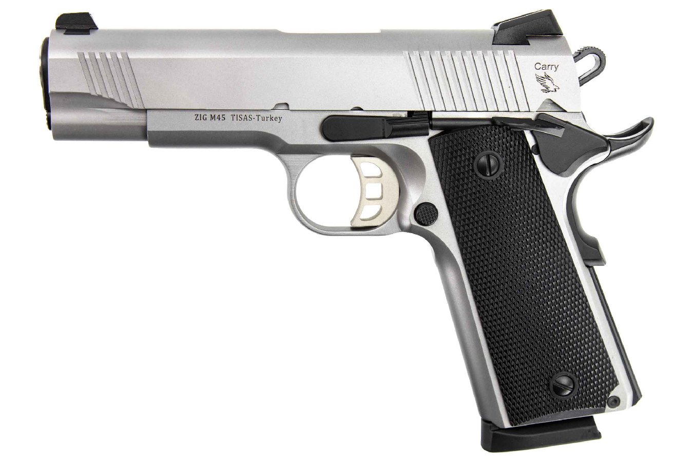 TISAS 1911 CARRY 45 ACP 4.25` BBL SS UPGRADED FEATURES