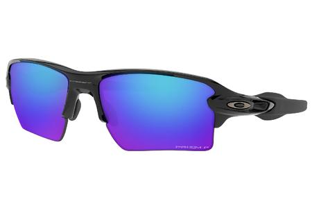 FLAK 2.0 XL WITH POLISHED BLACK FRAME AND PRIZM SAPPHIRE POLARIZED LENSES