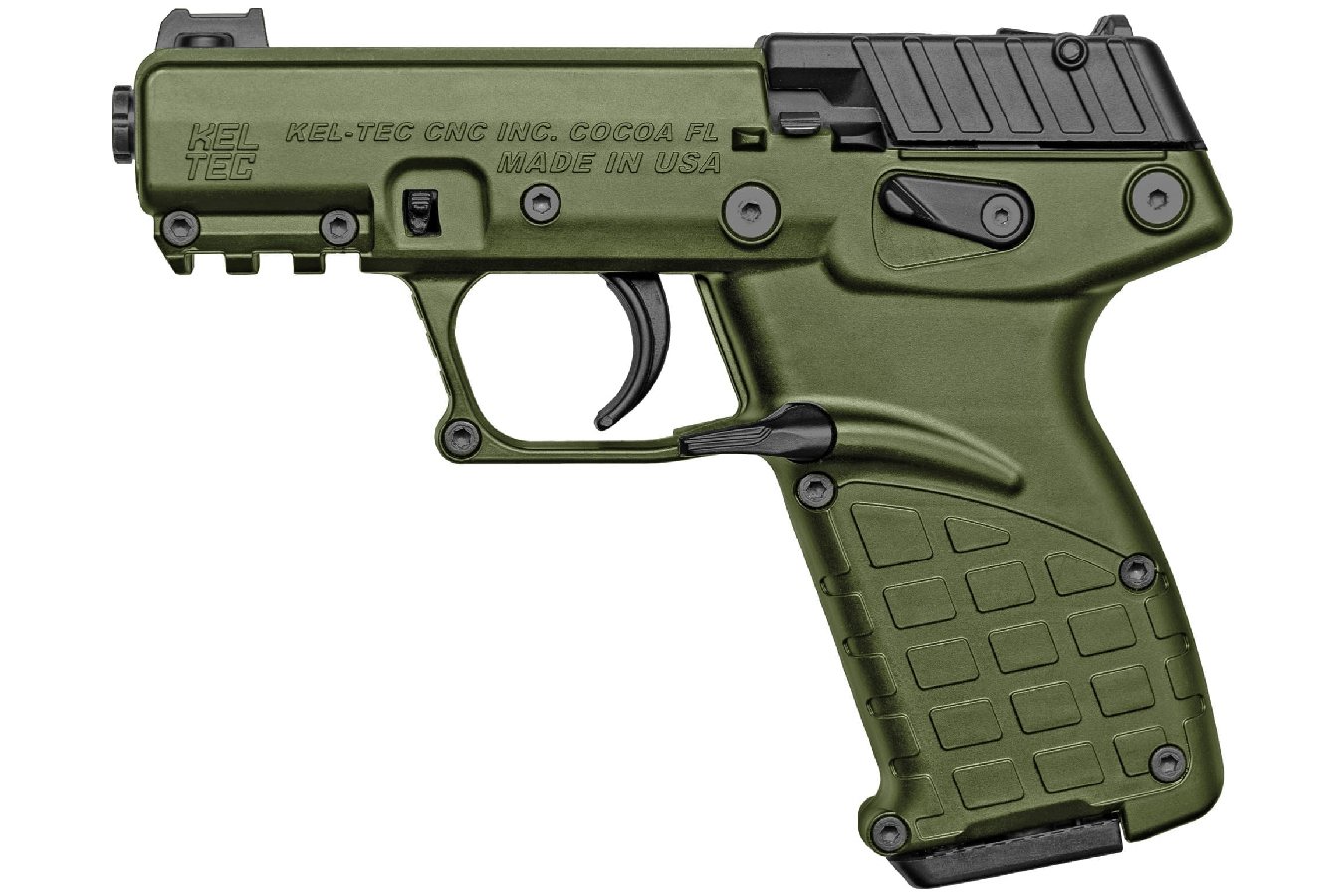 KELTEC P17 22LR 16-ROUND SEMI-AUTOMATIC PISTOL WITH GREEN FINISH