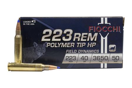 FIOCCHI 223 Rem 40 gr V-Max Polymer Tip HP Range Dymanics 50/Box
