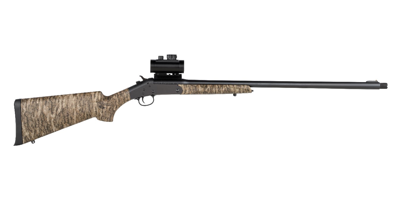 SAVAGE 301 TURKEY XP 20 GAUGE SHOTGUN WITH MOSSY OAK BOTTOMLAND STOCK AND 1X30MM RED D