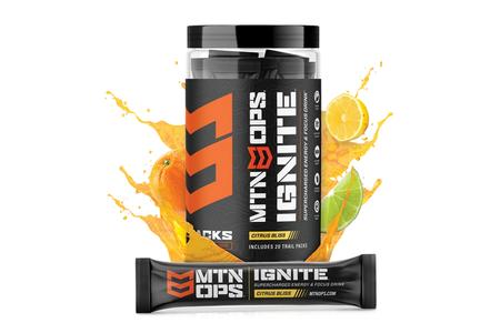 IGNITE TRAIL PACKS SUPERCHAGED ENERGY AND FOCUS (CITRUS BLISS)
