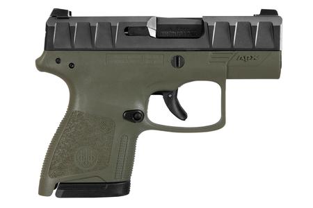 BERETTA APX Carry 9mm Pistol with OD Green Polymer Frame