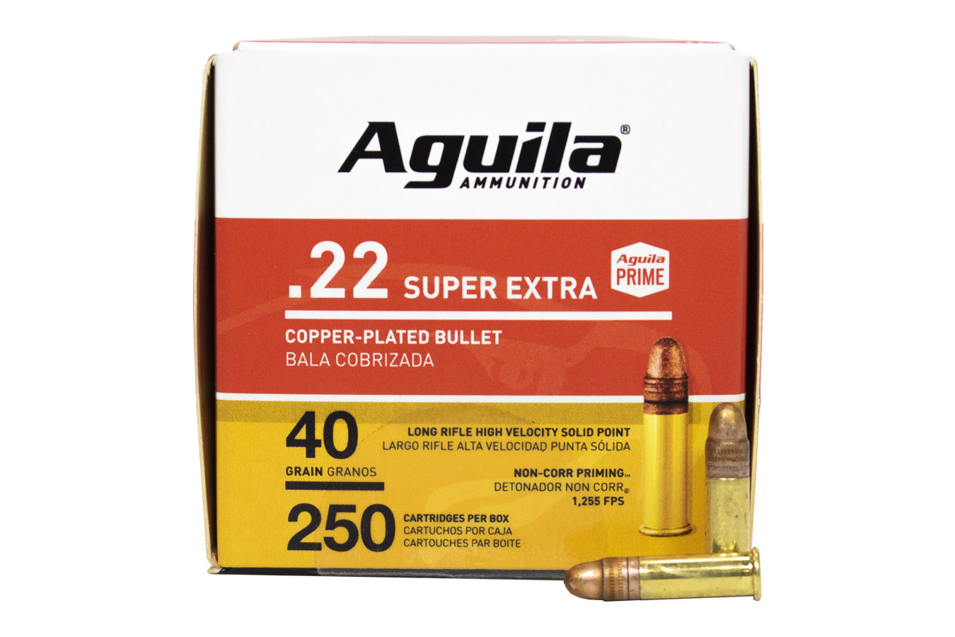 AGUILA 22LR 40 GR HIGH VELOCITY CPSP SUPER EXTRA 250/BOX