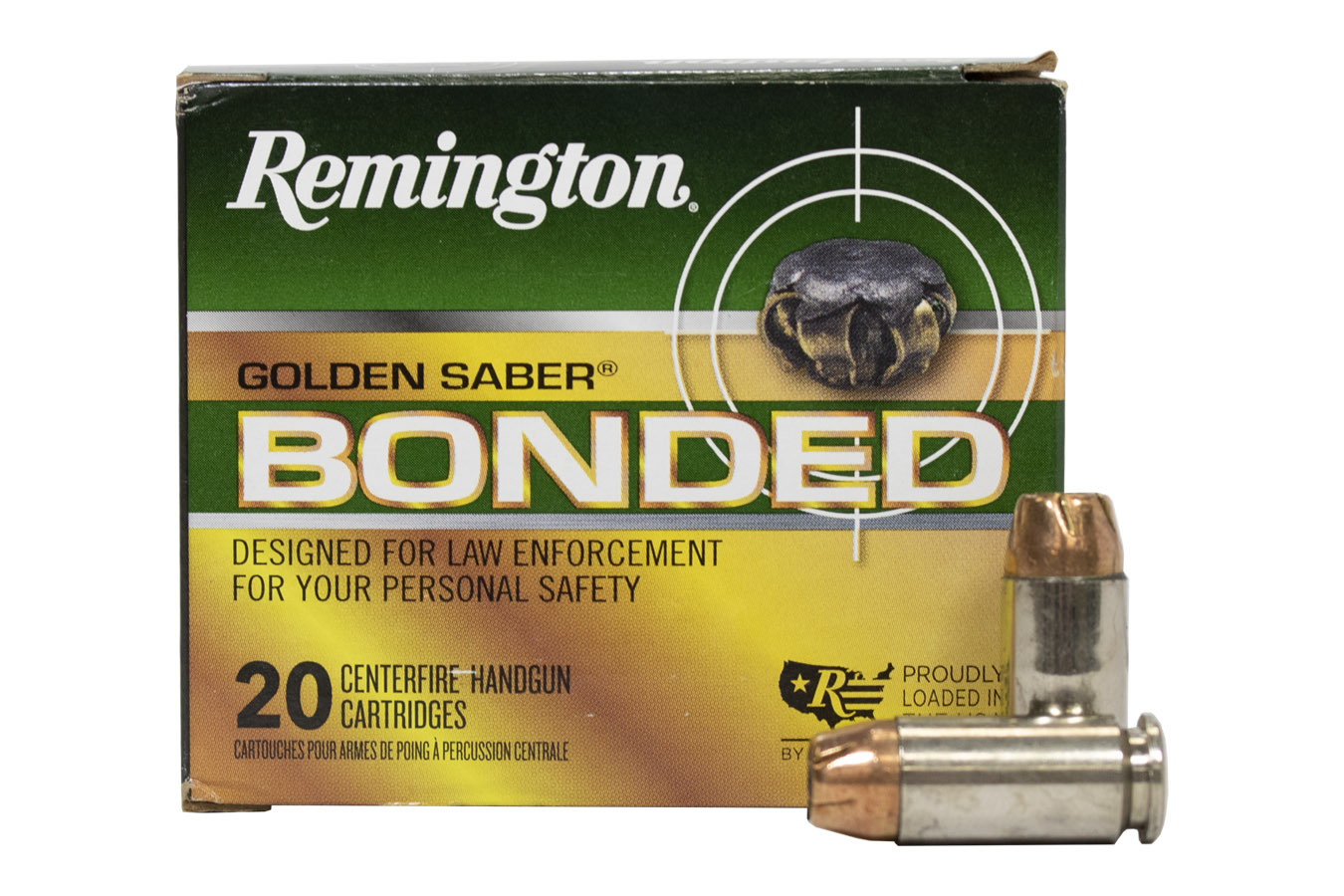 REMINGTON 40SW 180 GR BJHP BONDED GOLDEN SABER 20/BOX