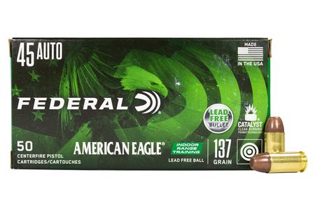 FEDERAL AMMUNITION 45 ACP 137 gr Lead Free IRT American Eagle 50/Box