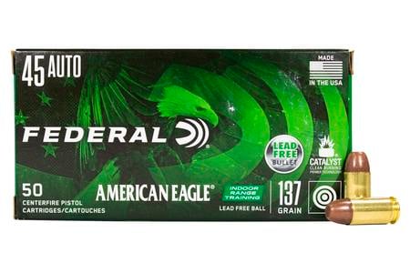 FEDERAL AMMUNITION 45 ACP 137 gr Lead Free IRT American Eagle 50/Box