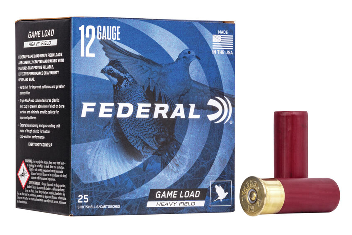 Federal 12 Gauge 2-3/4 Inch Lead Game Load - Heavy Field 25/Box