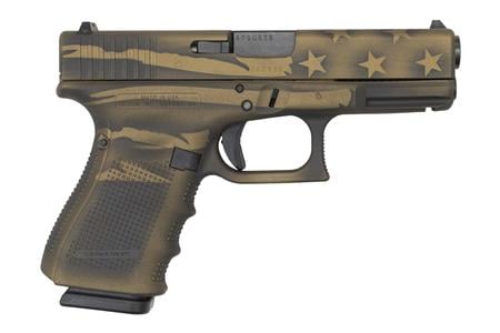 23 GEN4 40 S&W PISTOL WITH COYOTE BATTLE WORN FLAG FINISH