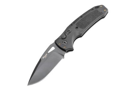 HOGUE INC SIG K320A Nitron Automatic Folding Knife with 3.5 Inch Drop Point Blade (Black Cerkote Finish)