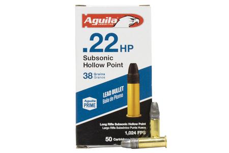 22 LR 38 GR SUBSONIC HOLLOW POINT PRIME 50/BOX