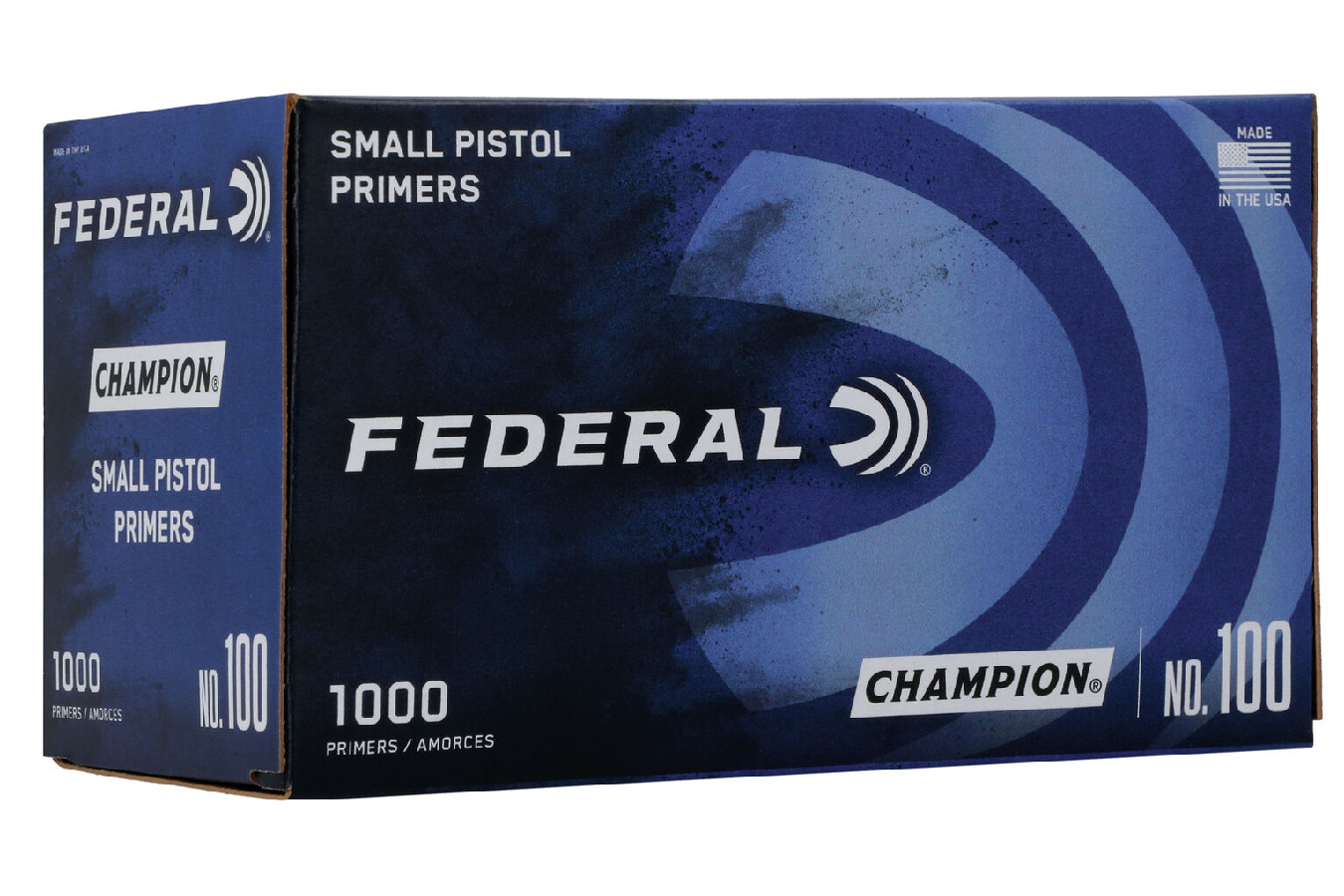 FEDERAL AMMUNITION SMALL PISTOL PRIMERS (CHAMPION) 1000/COUNT