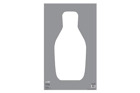 Q TARGET (PAPER SHOOTING TARGET - DARKER GRAY BACKGROUND)